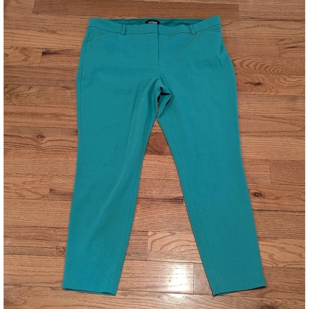 Coastal‎ Quiet Luxury Emerald Slim Career Pants Express Mid Rise Stretch 16R